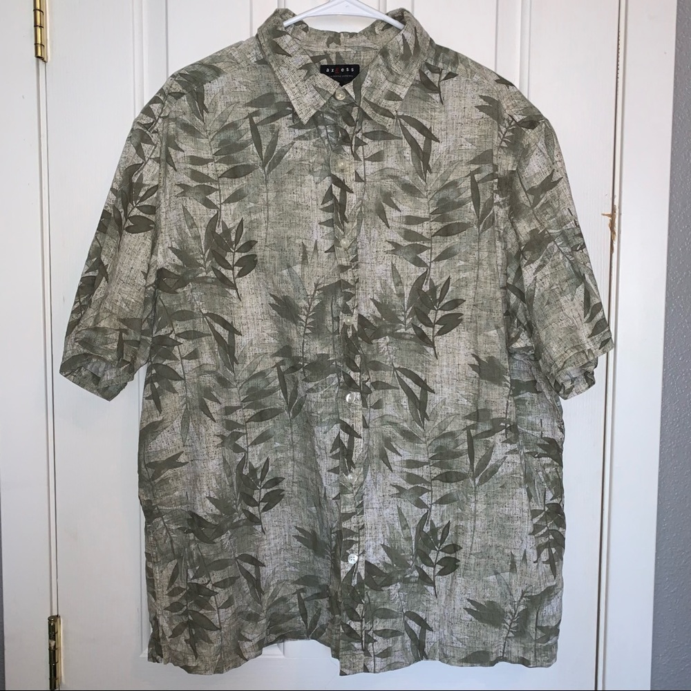 Axcess Hawiian Tropical Print Shirt